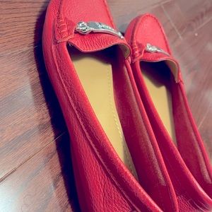 Coach loafers red